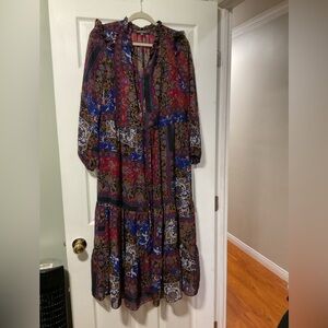 Julia Jordan Multicolor Long Sleeve Dress